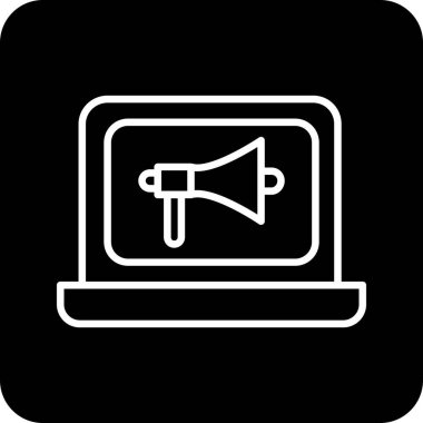 Hoparlör simgesinin illüstrasyon vektörü grafiği.