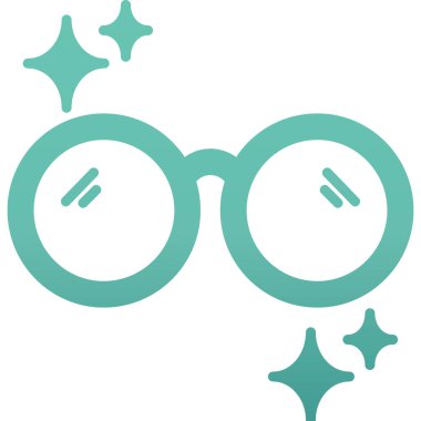 gözlük web simgesi, vektör çizim