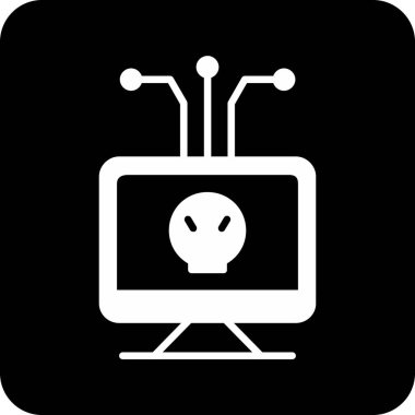 Beyaz arkaplanda bilgisayar simgesi izole edildi