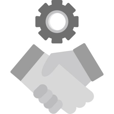 Tokalaşma ikonu. Beyaz arkaplanda izole edilmiş web tasarımı için ortaklık vektör simgesinin basit çizimi