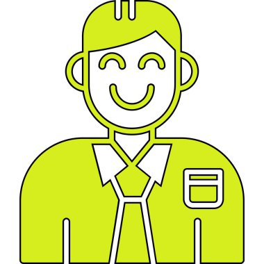 Bayrak simgesine sahip iş adamı, özet tarzı