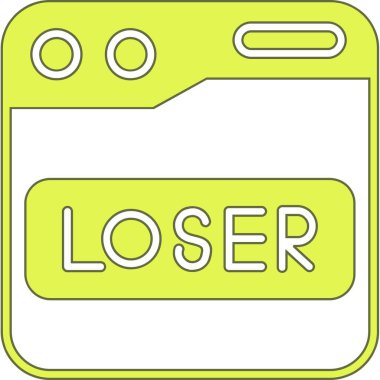 Bir kumarhane çipinin vektör gradyanı çizgi film simgesi