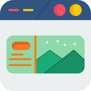 Modern bir simgenin vektör illüstrasyonu