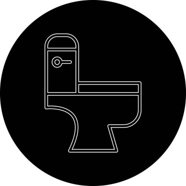 Klozet vektör çizim