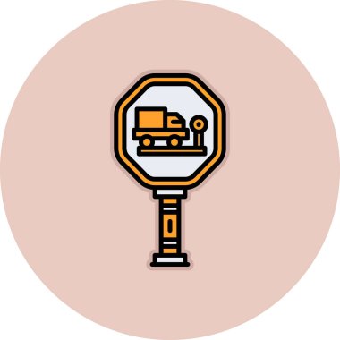 Modern otomatik simgenin vektör illüstrasyonu