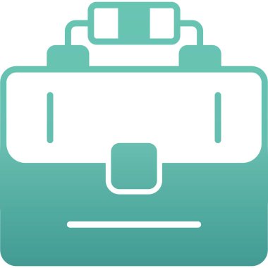 bavul ikonu vektör illüstrasyonu