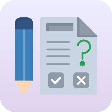 Kontrol listesi. Web simgesi basit illüstrasyon