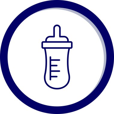 bebek şişe simgesi, vektör illüstrasyonu