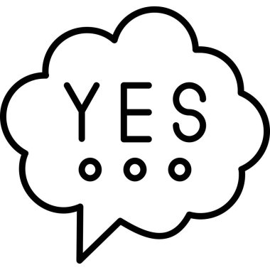 yes icon vector illustration