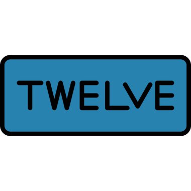 Tek mavi renk simgesi tasarımının vektör illüstrasyonu