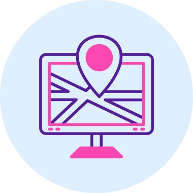 Seo simgesinin vektör illüstrasyonu