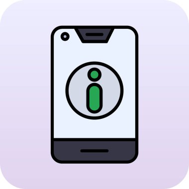 Telefon vektör simgesi, basit tasarım