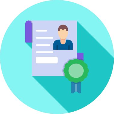 ID kart simgesi vektör illüstrasyonu