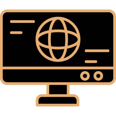 Ağ simgesi. vektör illüstrasyonu