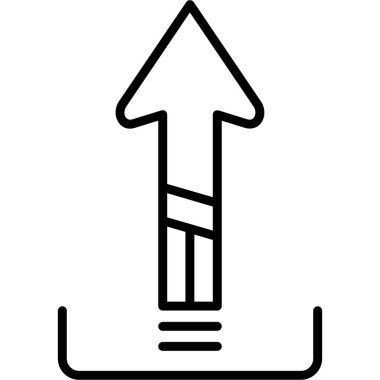 ok yönü simgesi ana hat biçiminde