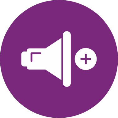 Megafon. Web simgesi basit illüstrasyon