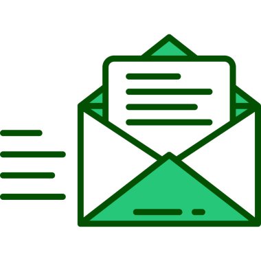 e-posta mektup vektör illüstrasyonu