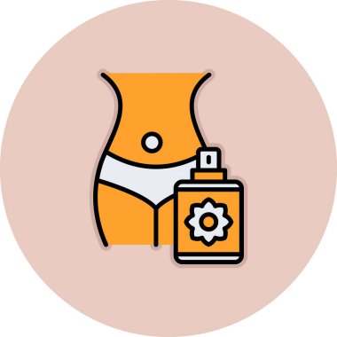 Bir kadın vücudunun vektör illüstrasyonu