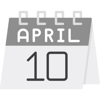 Takvim simgesi tasarımı, vektör illüstrasyonu