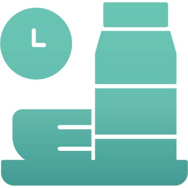 Şişe simgesi. düz dizayn biçimi 10