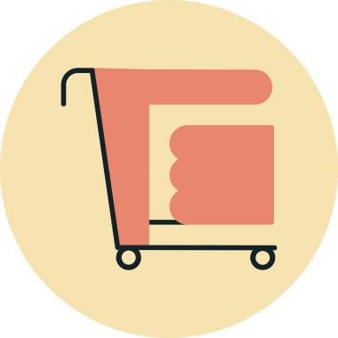 Alışveriş arabasının vektör çizimi