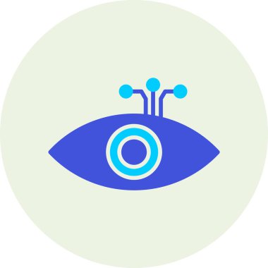 Göz simgesi vektör illüstrasyonu