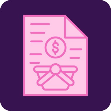 İş finans vektör simgesi. düz tasarım biçimi.