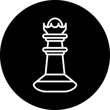 Satranç ikonu vektör illüstrasyonu