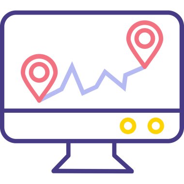 GPS konumu. Basit resimleme