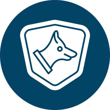 köpek simgesi vektör illüstrasyonu