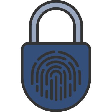 ikon vektör illüstrasyonunu kilitle