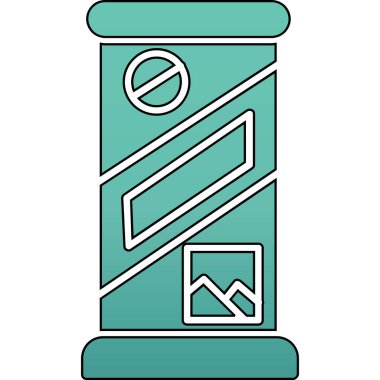 Modern bir simgenin vektör illüstrasyonu