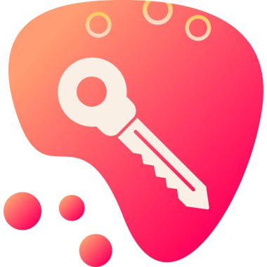 Anahtar. Web simgesi basit illüstrasyon