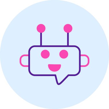 Konuş. Web simgesi basit illüstrasyon