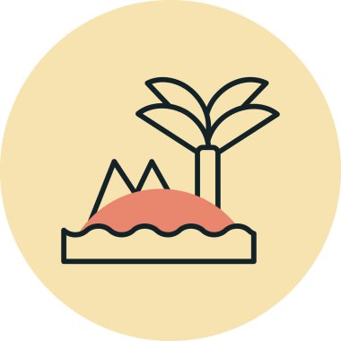 Bitki simgesinin vektör illüstrasyonu