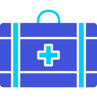 tıbbi çanta ikon vektör illüstrasyonu