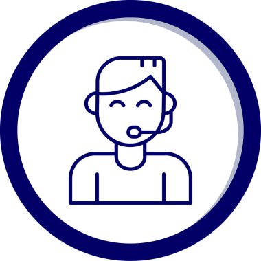 Adamım. Web simgesi basit illüstrasyon