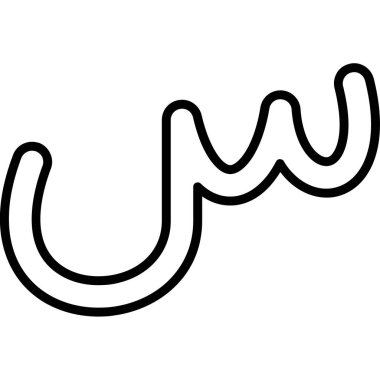 Mıknatıs simgesi. Ağ için at nalı vektör simgesinin özet çizimi