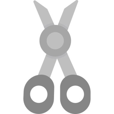 Makas. Web simgesi basit illüstrasyon