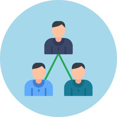 takım çalışması ikon vektör illüstrasyonu