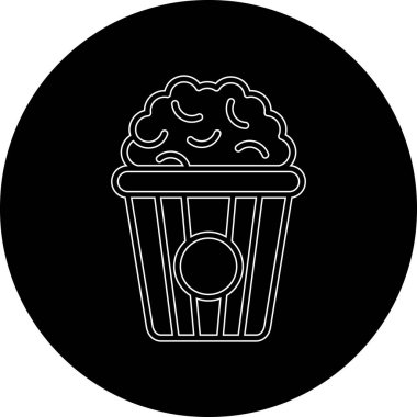 Vektör illüstrasyonu, cupcake simgesi