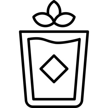 Kolayca düzenleyebilen ve düzenleyebilen Noel hediyesi Vektör simgesi