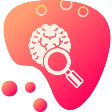 Beyin beyin simgesi pürüzsüz bir şekilde