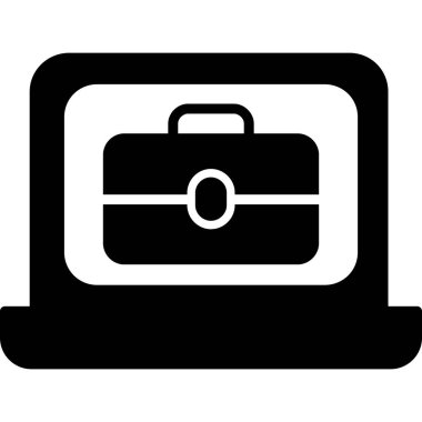 Çanta. Web simgesi basit tasarım