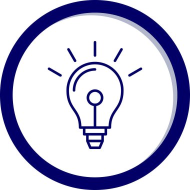 Ampul. Web simgesi basit illüstrasyon