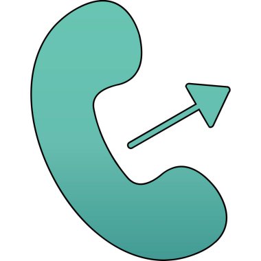 telefon arama simgesi, vektör illüstrasyonu