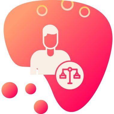 Elinde büyüteç ve çekiç olan bir adamın vektör çizimi