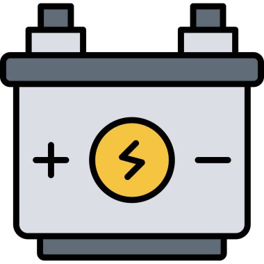 Pil. Web simgesi basit illüstrasyon