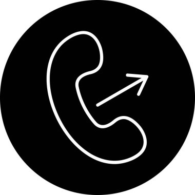 Telefonunuz var. Web simgesi basit illüstrasyon