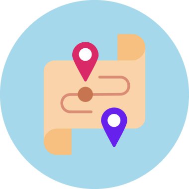 Harita konumu vektör simgesi